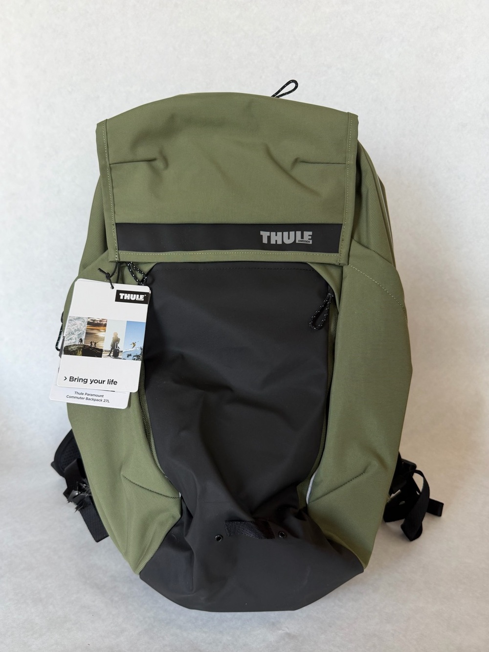 Thule Paramount Commuter Backpack 27L Olivine Green NWT - Picture 1 of 6